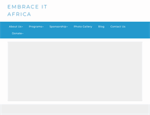 Tablet Screenshot of embraceitafrica.org